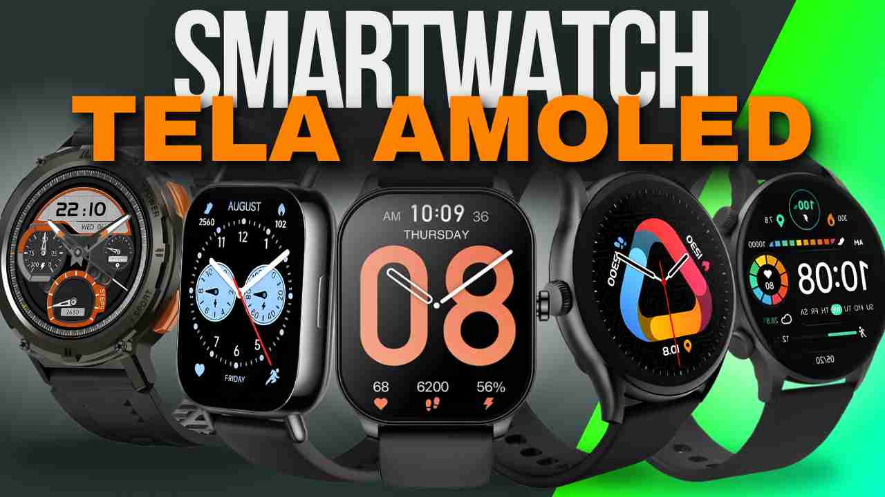 Smartwatch com tela Amoled